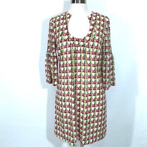 Trina Turk silk geometric pattern dress 4